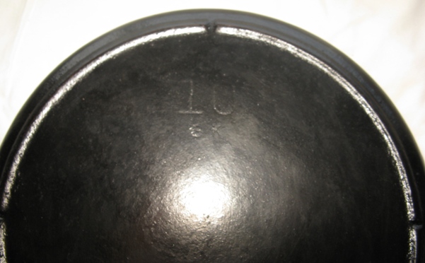 Skillet Bottom Top Half View